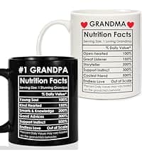 Breezy Valley Grandparents Gifts from Grandkids, Christmas Gifts for Grandma Grandpa from Grandson Granddaughter - Best Gift for Grandmother Grandfather, Happy Birthday Gift Grandparents Coffee Mug