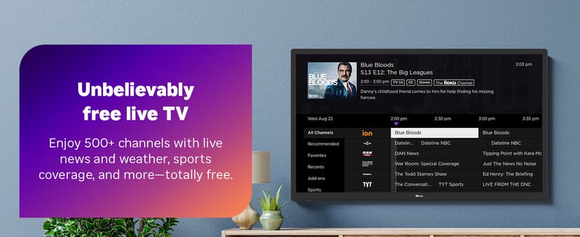 Roku Smart TV 2025 – 32-Inch Select Series, 720p HD TV – RokuTV with Voice Remote – Flat Screen LED Television with Wi-Fi for Streaming Live Local News, Sports, Family Entertainment - Amazon Exclusive