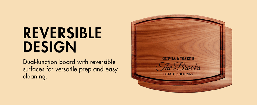 Cutting Board Monogrammed Custom, Engraved Gifts for Couples, Engagement Gifts, Wedding Gift, Bridal Shower Gifts, Personalized Housewarming Gifts, Customized Kitchen Gifts, Family Gifts