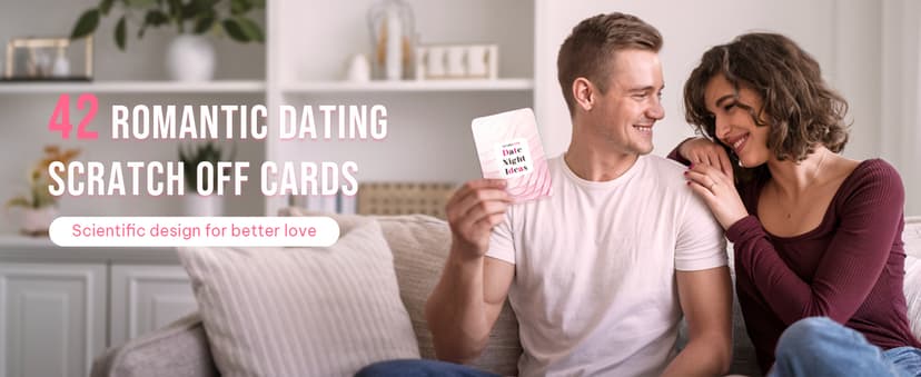 Couple Gifts and Valentine Day Gifts, Date Night Ideas Cards, 42 Romantic Scratch Off Date Card Gifts for Couples, Gifts for Girlfriend and Boyfriend, His or Her Gifts, Gifts for Wife, Husband