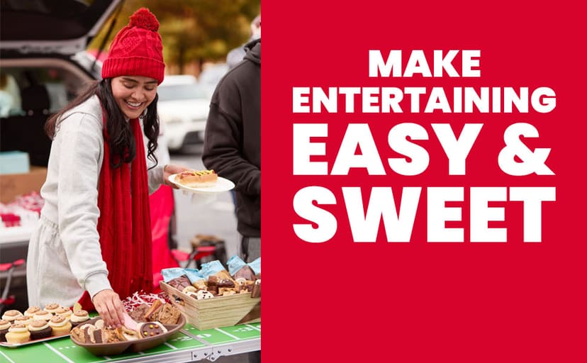 Cheryl's Cookies® Bow Gift Box with 24 Buttercream-Frosted Holiday Sugar Cookies, Individually Wrapped, Gourmet, & Fresh Delivery – Christmas Cookies, Holiday Dessert, Cookie Gift for Friends, Family, & Loved Ones