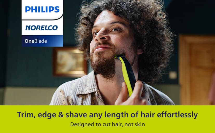 Norelco Philips Norelco OneBlade 360 Hybrid Face, Electric Beard Trimmer and Shaver, with 360 Blade Technology, 1x 360 Blade for Face, 5in1 Adjustable Comb, Model QP2724/90