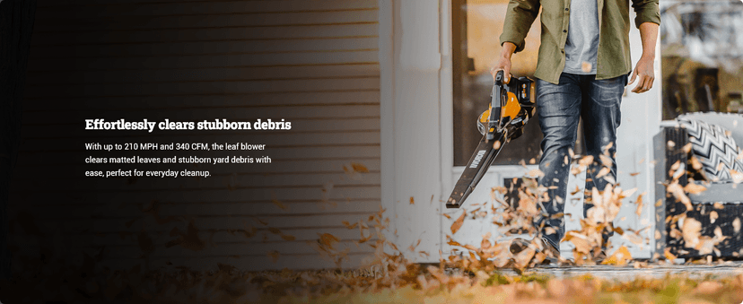 WORX WG583 40V Cordless Leaf Blower, 3 in 1 Blowers for Lawn Care with Vacuum & Mulcher, Electric Blower with Brushless Motor & 2 Speed Control, 2 Batteries & Charger Included