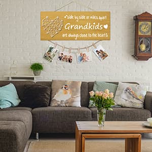 Christmas Gifts for Grandma Grandpa from Granddaughter Grandson - Grandkids Picture Frame for Grandmother Grandfather Grandparent for Mothers Day Fathers Day Grandparents Day Birthday Thanksgiving