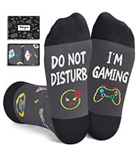 Gamer Gifts for Teens Boys - Baseball Hockey Football Basketball Gifts, Gaming Socks for Adult, Kids 4-18 Years
