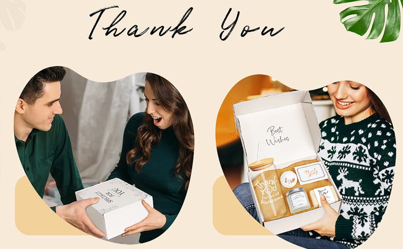 Thank You Gifts for Women, Teacher Appreciation Gifts, Employee Appreciation Gift for Coworkers Employees Teachers Nurse Secretary w Thanks Cards, Awesome Glass Cup