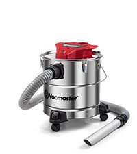 Vacmaster Vac EAV508S 1102 5-Gallon 3.5 Peak HP Premium Stainless Steel Ash Vacuum, Red Edition