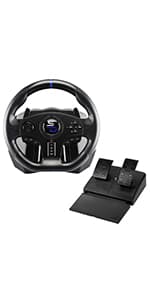SUBSONIC Superdrive - SV250 Steering wheel with pedals and gearshift paddles racing wheel for nintendo Switch 2 - Switch - Ps4 - xbox Seie X/S, Xbox One - PC