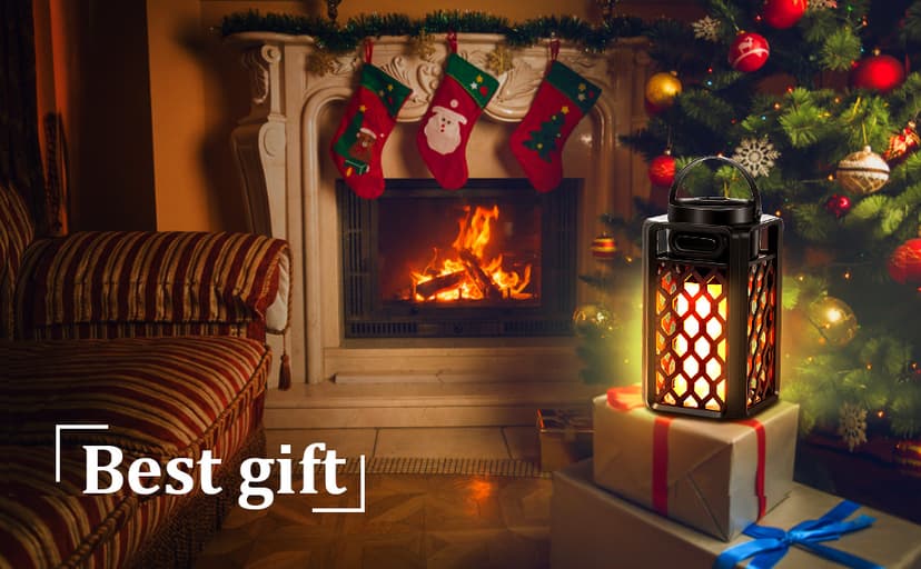 Outdoor Bluetooth Speakers Waterproof Portable Led Flame Speaker with Torch Atmosphere 10w Enhanced Bass for Patio Porch Garden Home Backyard Decor, Gifts for Men Women Couples Dads Moms