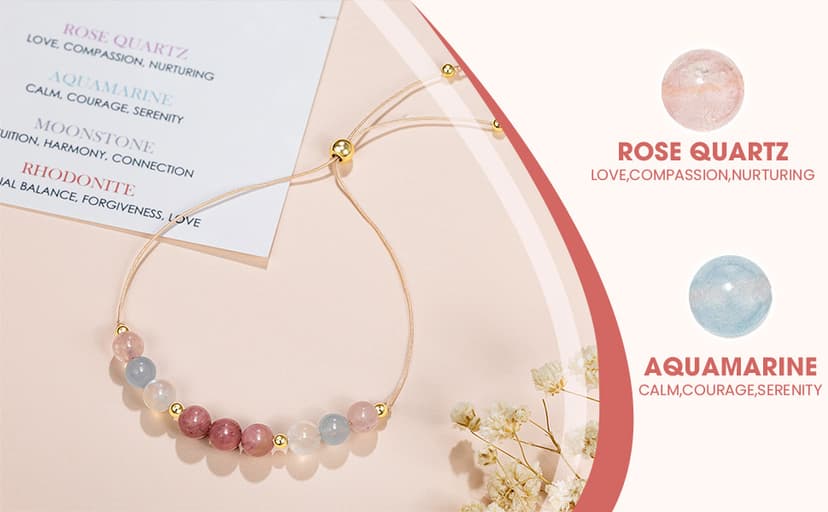 Healthy Pregnancy Gift, Moonstone Bracelet, Hope Bracelet for Women, First Time Mom Gifts, Spiritual Bracelet, Mothers Day Christmas Jewelry