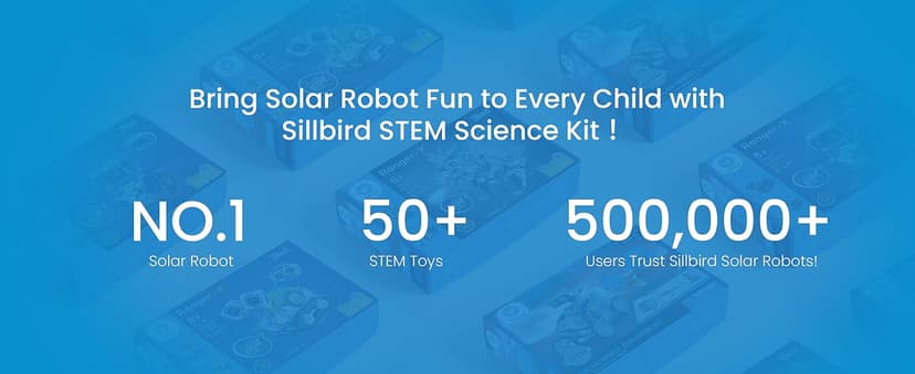 Sillbird 12-in-1 Solar Robot Building Kit STEM Gift for Boys Aged 8-13, DIY Science Educational Robotic Toys for Kids Teens Birthday, Powered by The Sun with 190 Pieces