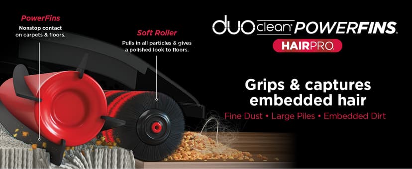 Shark HZ3002 Stratos Ultralight Corded Stick Vacuum with DuoClean PowerFins HairPro, Self-Cleaning Brushroll, & Odor Neutralizer Technology, Navy