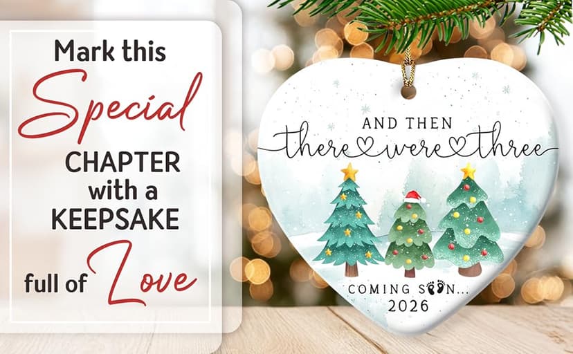 Pregnancy Ornament, Unique Pregnancy Gifts for Expecting 2026, Thoughtful Pregnant Ornaments for Mom Dad Wife Husband, Adorable Christmas Ornaments for Tree Decorations