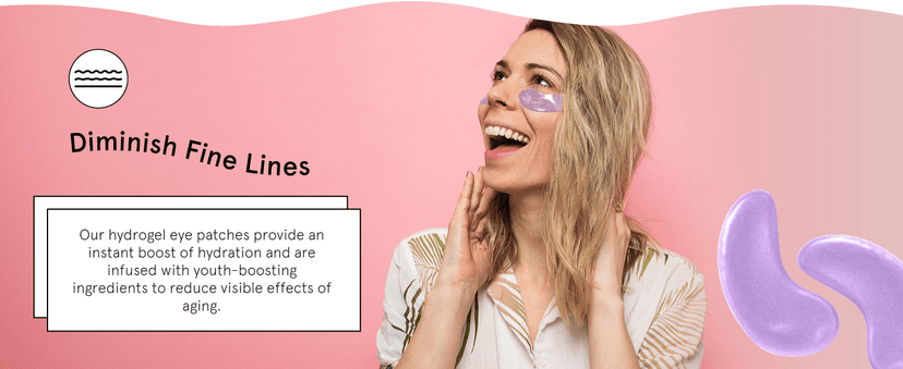 grace & stella Retinol Under Eye Patches for Puffy Eyes & Dark Circles - Restoring Gel Under Eye Masks with Hyaluronic Acid - Christmas Gifts for Teens, Birthday Gifts for Women (Purple, 24 Pairs)