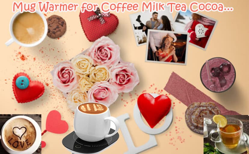 Coffee Mug Warmer for Desk with Auto Shut Off, Coffee Cup Warmer for Desk Office Home-Coffee Gifts