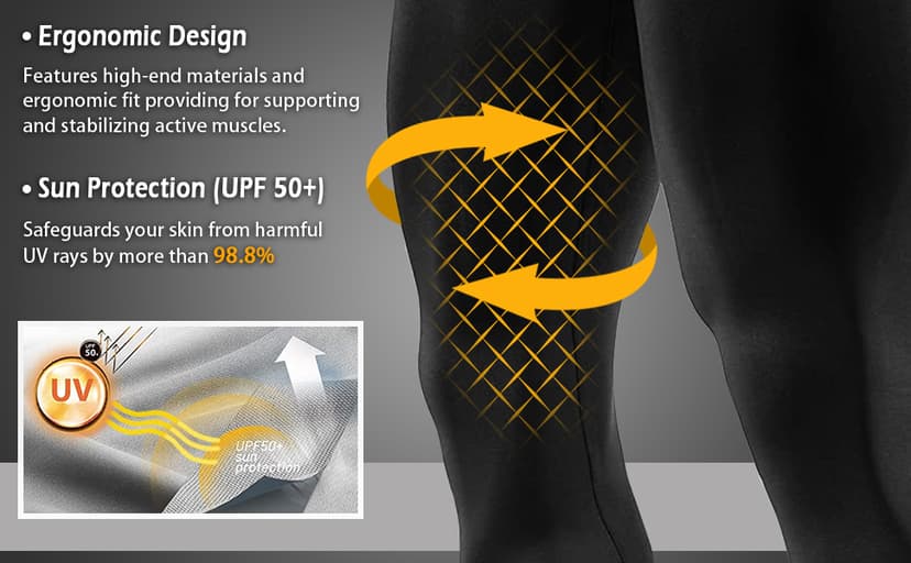 Aolesy Men's 2 in 1 Running Pants, Gym Workout Compression Pants for Men Training Athletic