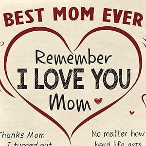 GEEMBI Gifts for Mom from Daughter Son - Super Soft Fleece Throw Blanket for Couch Bed 60x80 in - Mothers Day Mom Birthday Gifts, Mama Gift for Mother, Lightweight Fleece Blanket for Women