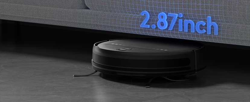 Robot Vacuum and Mop Combo, 2-in-1 Robot Vacuum Cleaner, Perfect for Pet Hair, Hard Floor and Carpet, Anti-Bump, Anti-Fall, App, Voice and Remote Control