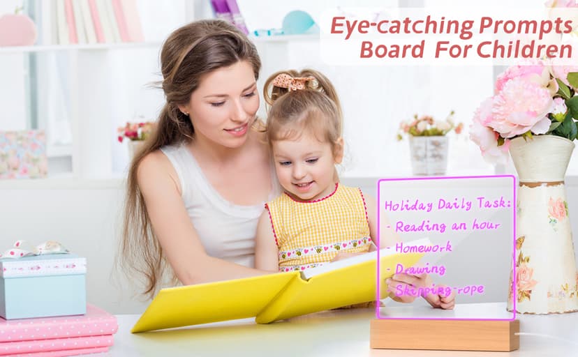 Gifts for Women Men Girls-Personalized DIY Night Light Message Board with Erasable Pen,Room/Home/Office Décor,Best Gift for Mother's Day/Father'sday/Birthday/Wedding/Anniversary