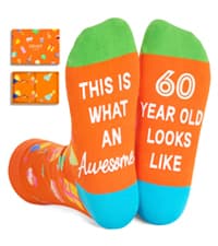 HAPPYPOP 55th 60th Birthday Funny Gifts - Socks for Older Women in Their 50s