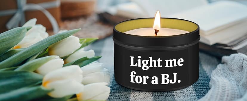 Gifts for Him Boyfriend Husband Funny Anniversary Wedding Birthday Gifts for Men Naughty Engagement Gift for Couples Husband Boyfriend Birthday Gift Ideas, Unique Romantic Lavender Candle for Men