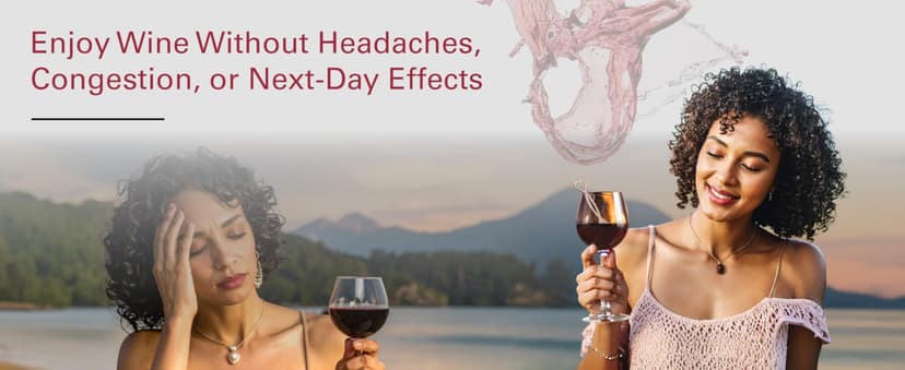 PureWine The Wand Wine Purifier - Red & White Wine Filters for Histamines & Sulfites, Sulfite Remover Sticks, Helps Allergies & Headaches, Gift Accessories for Women & Men - 3 Wands, Silver