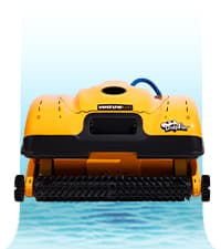 Dolphin Wave 90i Wi-Fi Automatic Robotic Pool Vacuum Cleaner Includes Caddy, Wall Climbing Scrubber Brush, Top Load Filters, Ideal for Commercial Pools up to 78 FT in Length