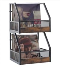 Golf Bag Organizer for Garage, Golf Accessories for Men Women, Golf Bag Stand, Golf Storage Organizer with 2 Hooks, Storage Rack for 2 Golf Bags, Sports Equipment Organize, Golf Club Holder