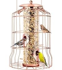 Window Bird Feeder with Strong Suction Cups - Gifts for Grandma Bird Watching Gifts for Grandpa Backyard Birding (Large House)