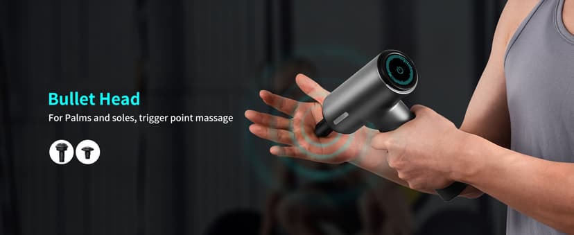 arboleaf Massage Gun deep Tissue, 6 Speeds Powerful Handheld Percussion Muscle Massager Gun with Portable Travel Case for Back, Shoulder, Sore Muscles, Pain Relief for Athletes, Relax, Gifts