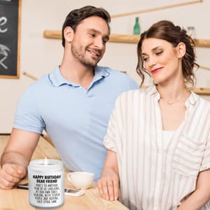 Happy Birthday Gifts for Women - Funny Gift for Best Friend Coworker Classmate Bestie Present Lavender Candle