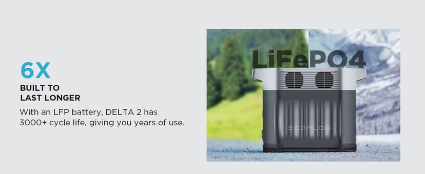 EF ECOFLOW Solar Generator DELTA2 with 220W Solar Panel, LFP(LiFePO4) Battery, Fast Charging, Portable Power Station for Home Backup Power, Camping & RVs