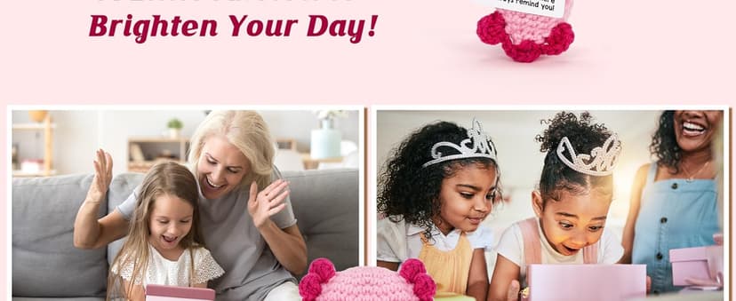 Friendship Gift Crochet Axolotl, Tiny Handmade Present for Best Friend, Sisters, Coworker Work Bestie, Funny for Birthday, Valentines, Christmas, Easter, Mother's Day, Graduation