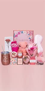 Gifts Basket for Women - Birthday Gifts for Women,Women Gifts Set Contains 13 Items Unique Female Gift Ideas,Relaxing Care Package Self Care Gift Box for Women Mom Wife Bestie Sister