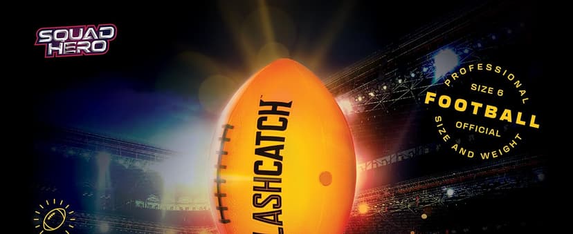 Light Up Football - Glow in the Dark Ball - NO 6 - Boys Gifts - Outdoor Sports, Birthday Gifts for Boys 8-15+ Year Old - Kids Teenage Youth Gift Ideas - Boy Toys Stuff Ages 8 9 10 11 12 13 14 15