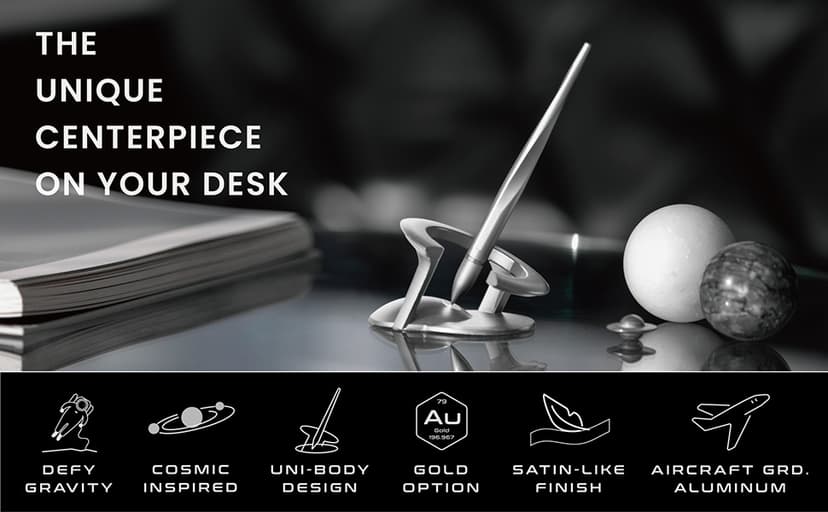 novium Hoverpen Interstellar, Mars Magma, Ballpoint Pen, Unisex, 23.5 Degree Angle, Schmidt Ballpoint Cartridges, Smooth Writing, No Spills, No Spotting, No Explosions