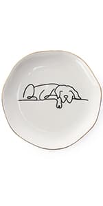 HOME SMILE Ceramic Ring Dish Jewelry Tray for Mom Sister Friends