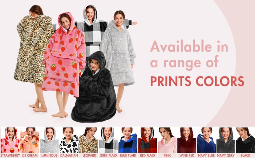 Narecte Kids Hoodie Blanket Year Old Girl Birthday Gifts for Kids Toddler Wearable Blanket Hoodie Oversized Hoodie Ideas