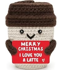 Best Boss Gifts for Women Men Christmas Stocking Stuffer Birthday Boss Day Gifts for Leader Manager Supervisor Crochet Coffee Mug Cup Desk Office Decor for Coffee Lover Best Boss Retirement Bosses Day