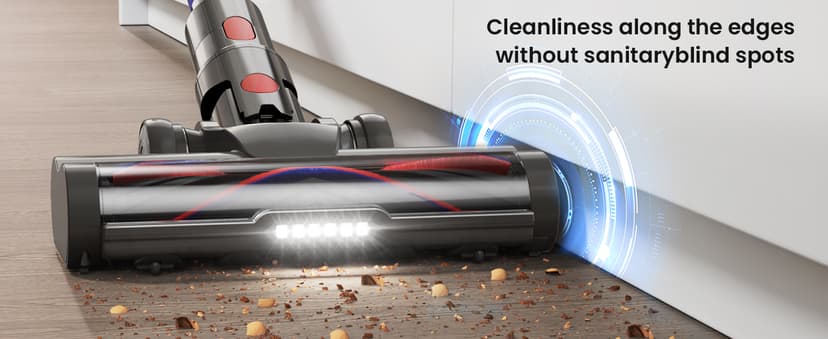 Cordless Vacuum Cleaner, Upgraded 600W 50KPA 70Mins Cordless Stick Vacuum Cleaner with Self-Standing and Touch Screen, Anti-tangle Wireless Vacumm, Vacuum Cleaners for Home/Pet Hair/Carpets/Floors