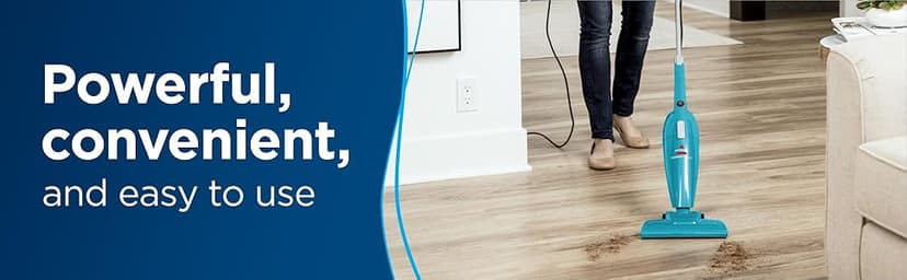 Bissell Featherweight Stick Lightweight Bagless Vacuum with Crevice Tool, 2033, One Size Fits All, Blue