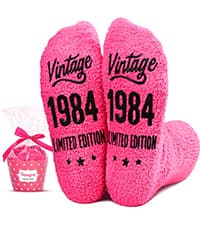 HAPPYPOP Birthday Gifts Ideas for Women - Socks for 36 37 38 39 40 Year Old Woman, Birthday Gifts for Her