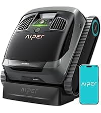 AIPER Cordless Robotic Pool Cleaner, Pool Vacuum Lasts 90 Mins, LED Indicator, Self-Parking, Ideal for Above-Ground Flat Pool up to 860 sq.ft