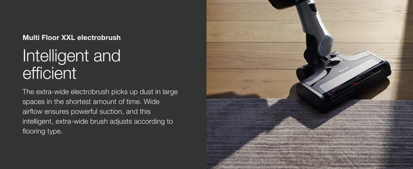 Miele Triflex HX1 Cordless Stick Vacuum Cleaner, 60 min runtime, Graphite Grey / Blue