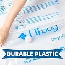 HIBAG Vacuum Storage Bags, 30-Pack Space Saver Vacuum Storage Bags, Vacuum Seal Bags for Clothing, Clothes, Comforters and Blankets (30C)