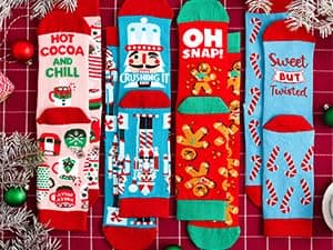 Lavley Funny Golf Socks - Fun gift for golfers - Unisex one size fits most - Great for birthdays or stocking stuffers