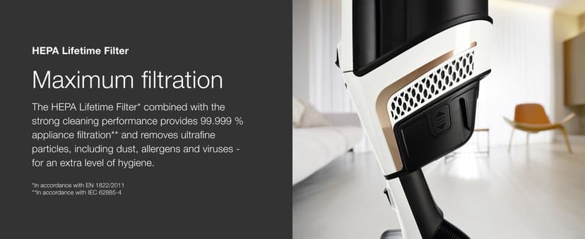 Miele Triflex HX2 Cordless Stick Vacuum Cleaner, 60 min runtime, Lotus White / Rose Gold