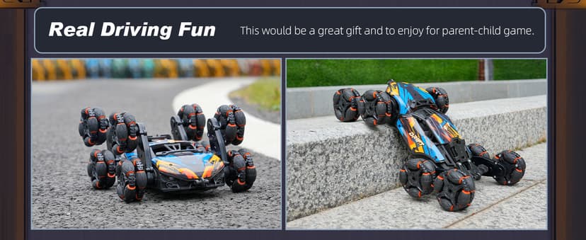 Cool 8 Wheels Hand Controlled rc Stunt Car Toys, Gesture Sensing Remote Control Cars for Boys Age 6 7 8-12 13 14 Year Old, Birthday Gifts Ideas for Kids