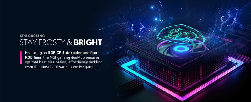 MSI Codex Z2 Gaming Desktop: AMD R7-8700F, GeForce RTX 5070, 32GB DDR5, 2TB m.2 NVMe SSD, USB Type-C, VR-Ready, Windows 11 Home : A8NVP-436US