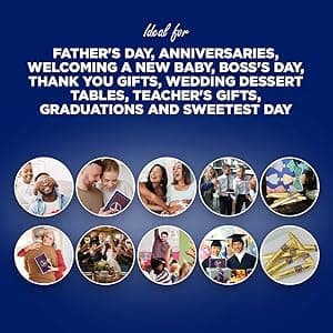 Madelaine Solid Premium Milk Chocolate Cigar Gift Box - Made with Fresh Milk, Cocoa Bean & Swiss-Formulated Chocolate - Ideal for Father's Day - 24 Count Individually Wrapped in an Elegant Hard Box